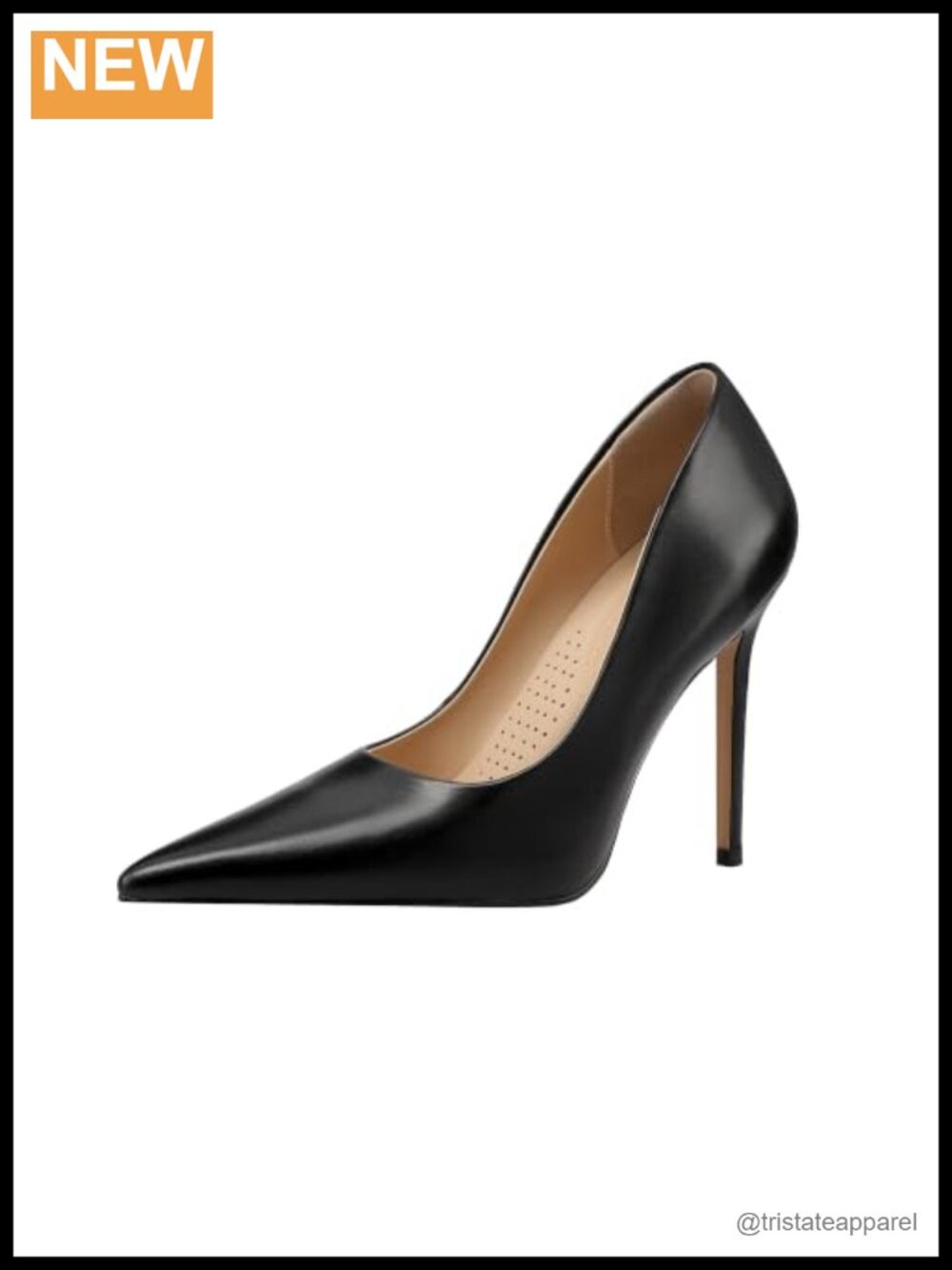 4 Inch Stiletto Heel Pointed Toe Pumps with Cushioned Insole Arch Support